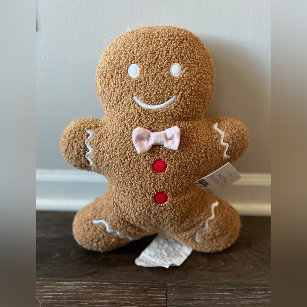NWT Target Bullseye Playground Gingerbread Man Pillow
